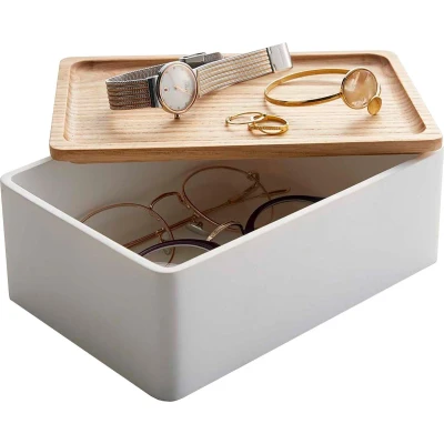 Afbeelding van Yamazaki Sieraden &amp; Accessoire doos Rin Wit