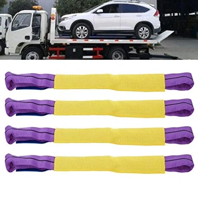 Afbeelding van 4 x spanbanden voor autotransport, spanband, sjorriem, wielriem het vervoer van aanhangers