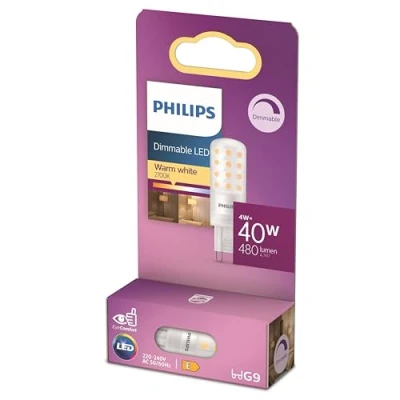 Afbeelding van Energiezuinige Philips LED Capsule Transparant 40 W G9 Dimbaar warmwit licht Bespaar op energiekosten