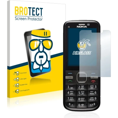Afbeelding van BROTECT Screenprotector voor Nokia C5 00 Folie Beschermfolie Beschermglas transparant