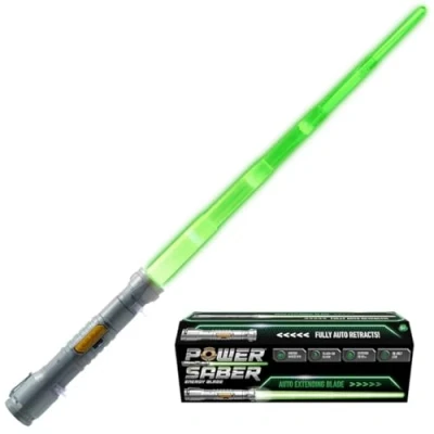 Afbeelding van Goliath Power Saber Groen Verkleedaccessoire Schuift automatisch uit!