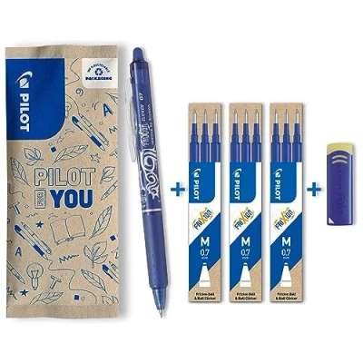 Image de PILOT FriXion Clicker Stylo roller effaçable Encre 9 Minen Bleu