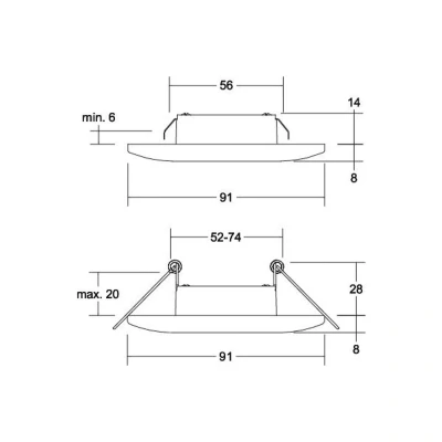 Afbeelding van BRUMBERG Adapt LED inbouwdownlight, mat zwart