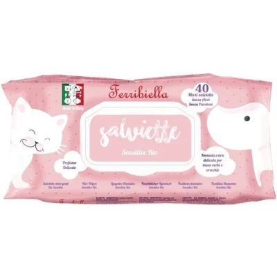 Afbeelding van Ferribiella Wet Wipes Sensitive Hondenverzorging 40 stuks