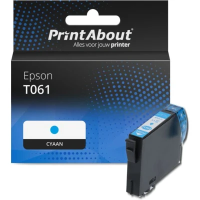 Afbeelding van Huismerk Epson T0612 (C13T061240) Inktcartridge Cyaan