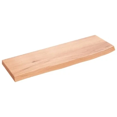 Afbeelding van vidaXL Wandschap 60x20x2 cm behandeld massief eikenhout lichtbruin