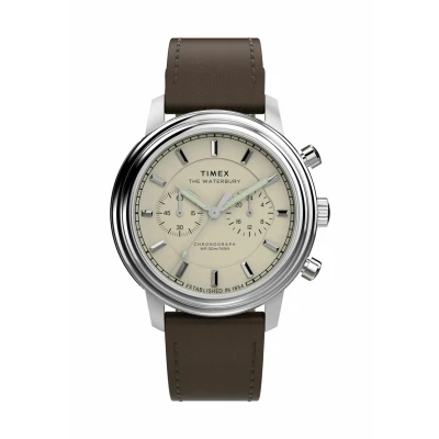 Afbeelding van Timex Waterbury Metropolitan Chronograaf, Heren, Maat: One Size, Brown