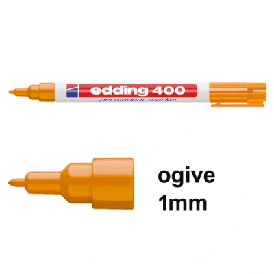 Image de Edding 400 marqueur permanent (1 mm ogive) orange