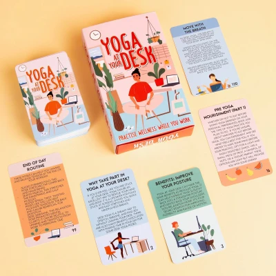 Afbeelding van Yoga Aan Je Bureau Kaarten