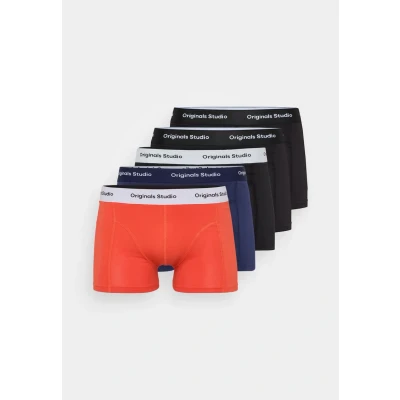 Afbeelding van Jack &amp; Jones Jacvesterbro Solid Trunks 5 PACK Onderbroeken, Heren, Maat: Medium, Black/summer fig/dark navy
