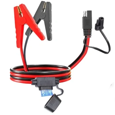 Afbeelding van YETOR SAE krokodillenklem, adapter met snelsluiting 2 ft 10 AWG, aansluiting, oplaadkabel voor auto&#039;s, motorfietsen (clip nieuw)