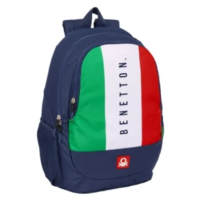 Afbeelding van Schoolrugzak Benetton Flag Marineblauw 32 x 44 16 cm