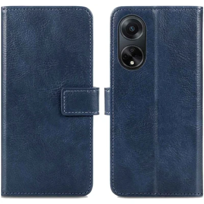 Afbeelding van iMoshion Hoesje Geschikt voor Oppo A98 Met Pasjeshouder Luxe Bookcase Donkerblauw