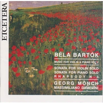 Afbeelding van Georg Mönch &amp; Massimiliano Damerini Bartók: Music For Violin Piano Vol.2 (CD)