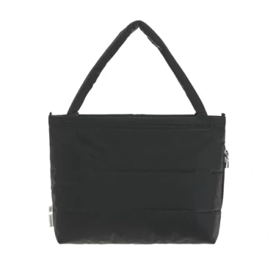 Afbeelding van LÄSSIG Luiertas voor baby&#039;s, met bevestiging kinderwagen, casual, mix shopper, zwart