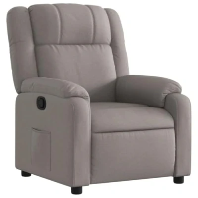 Image de vidaXL Fauteuil inclinable Taupe Tissu373470