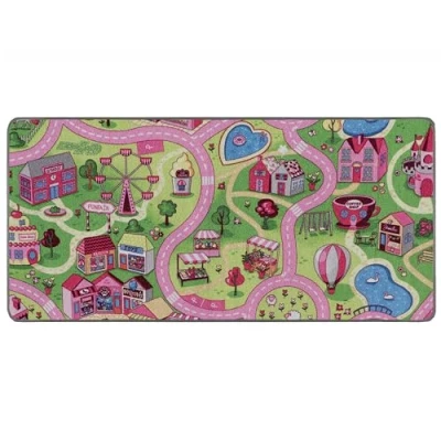 Afbeelding van Kindertapijt: verschillende motieven en maten,vuilafstotende laag, speeltapijt voor jongens meisjes., 0,95m x 1,33m