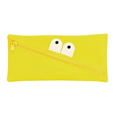 Afbeelding van Schoolpennenzak Safta Gezicht 22 x 11 1 cm Geel