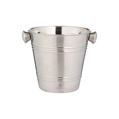Afbeelding van Viners Barware ijsemmer, geborsteld roestvrij staal, 1 liter, zilver