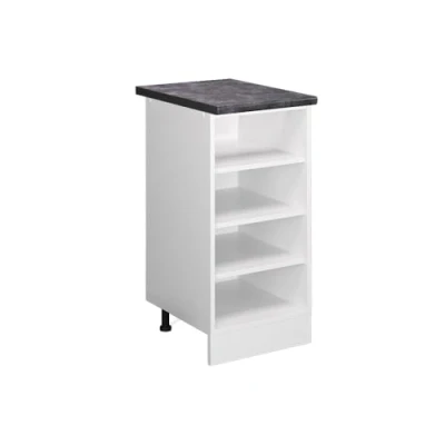 Afbeelding van Vicco Keukenrek R Line, Wit/Wit, 40 cm , WB Antraciet