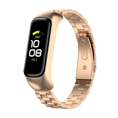 Afbeelding van Stalen schakelband Rosé goud Samsung Galaxy Watch Fit 2