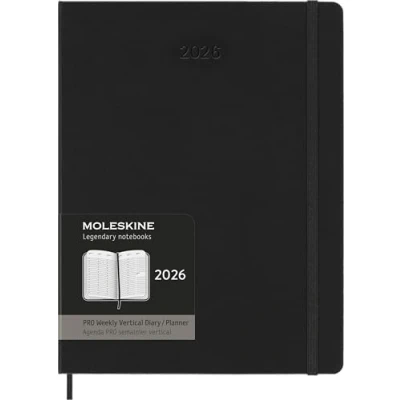 Afbeelding van Moleskine 12 Maanden Agenda 2026 Professional Wekelijks Verticaal XL Harde Kaft Zwart
