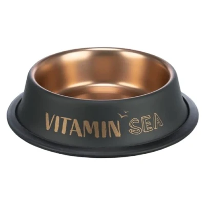 Afbeelding van Trixie Be Nordic Voer / Waterbak Rvs Rubber Zwart Brons