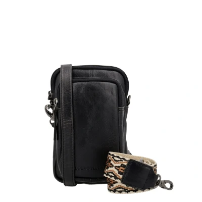 Afbeelding van Hide &amp; Stitches Next Navajo Phonebag black