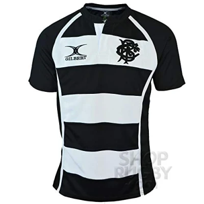 Afbeelding van Gilbert Rugbyshirt Xact Ii Hoop Zwart / Wit XL