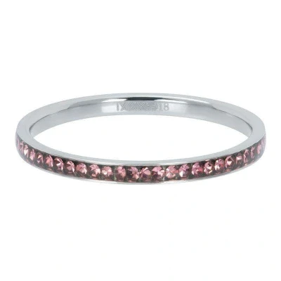 Afbeelding van zirconia pink iXXXi Vulring 2 mm Silver 18 / Zilver
