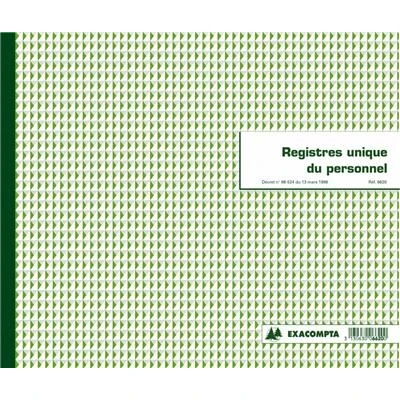 Image de Registre Exacompta Unique du personnel 100p