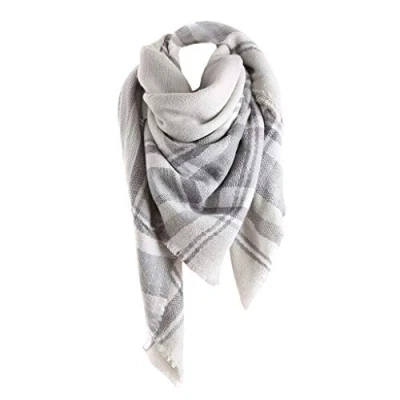 Afbeelding van Bakicey Sjaal voor dames, stola, meisjes, sjaal, Pashmina, geruite wol, mode, plaid, oversized, sjawl, cardigan, kasjmier, warm, herfst, winter, gebreide jas, poncho&#039;s en capes, 13