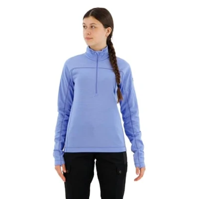 Afbeelding van Abisko Lite Fleece Half Zip Shirt Dames Ultramarine200 XS Blauw Outdoor