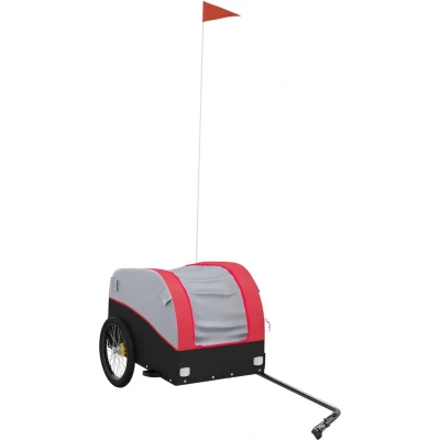 Afbeelding van Fietstrailer 30 kg ijzer zwart en rood