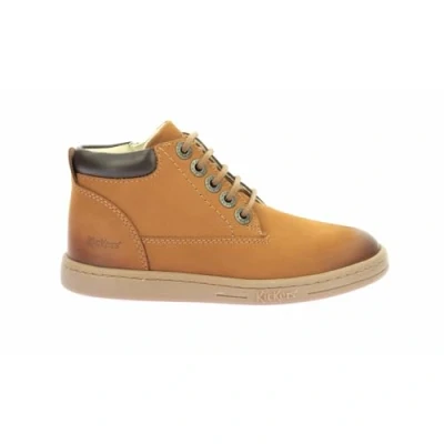 Afbeelding van Kickers Tackland, Oxford Schotel, uniseks, kinderen, Camel Bruin
