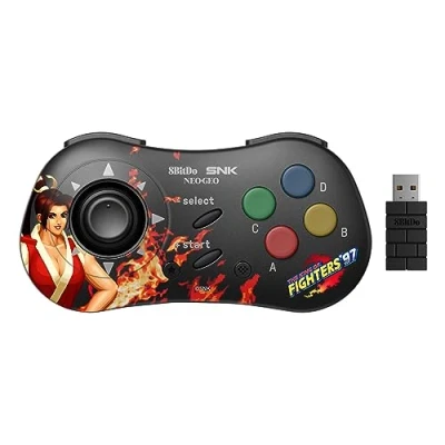 Afbeelding van 8Bitdo Manette Mai Shiranui Bluetooth Style SNK Neo Geo CD Compatible PC Windows, Android &amp; Mini