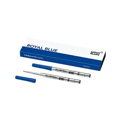 Afbeelding van Navulling voor balpen Montblanc ROYAL BLUE Blauw 2 Stuks