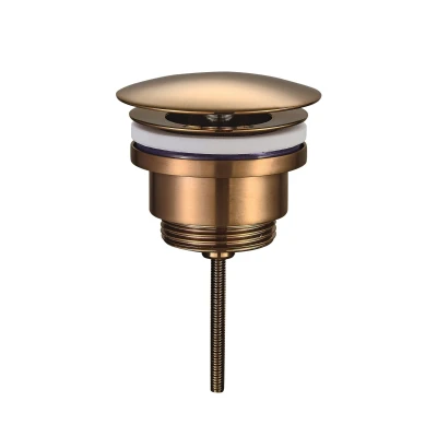 Afbeelding van Wiesbaden Caral luxe vaste waste 5/4&#039;&#039; geborsteld brons koper