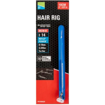 Afbeelding van Preston Onderlijnen MCM B Banded Hair Rig Barbless 10cm (8 pcs) Maat : haak 12 0.19mm