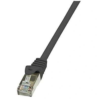 Afbeelding van LogiLink CP2023S RJ45 Netwerkkabel, patchkabel CAT 6 F/UTP 0.50 m Zwart Snagless 1 stuk(s)
