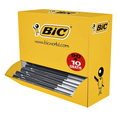 Image de bic stylo à bille rétractable m10 clic, value pack, noir