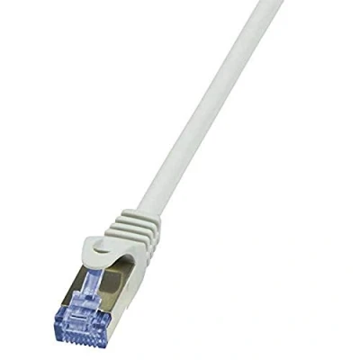 Afbeelding van LogiLink CQ3082S RJ45 Netwerkkabel, patchkabel CAT 6A S/FTP 7.50 m Grijs Vlambestendig, Snagless 1 stuk(s)