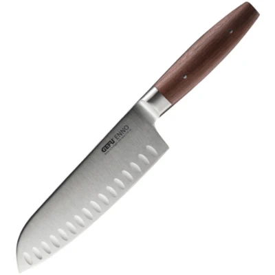 Afbeelding van Santoku Mes, 18 cm, Staal, Walnoothout GEFU ENNO