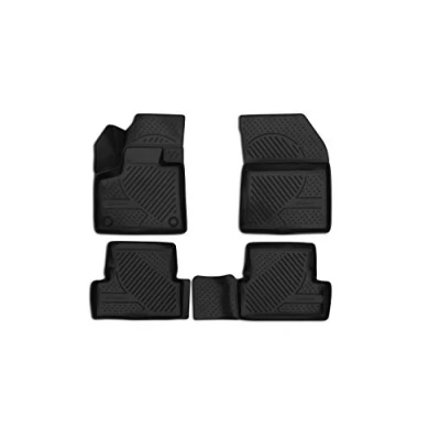 Afbeelding van Element Set van 4 hoogwaardige 3D rubberen matten, ontworpen voor Peugeot 3008, Mk2 2016 2024, automatische transmissie, stuks