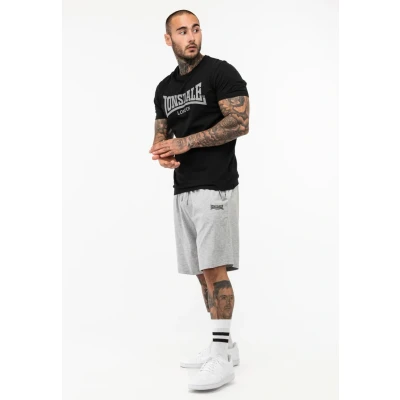 Afbeelding van Lonsdale SET Normale Passform MOY Trainingsbroek, Heren, Maat: XXL, Black marl grey
