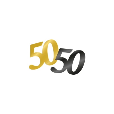 Afbeelding van Confetti Tafeldecoratie 50 jaar Classy per zakje van 14 gram
