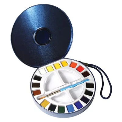 Afbeelding van DALER ROWNEY Aquafine 18 halve containers, 1 penseel en 2 pallets