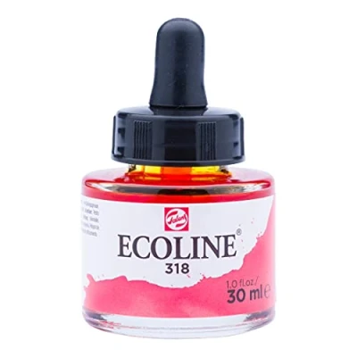 Afbeelding van Talens Ecoline waterverf flacon van 30 ml, karmijn