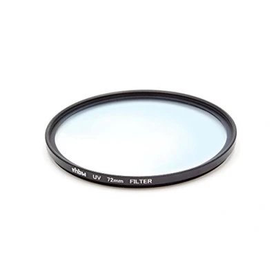 Afbeelding van vhbw Universeel UV filter, compatibel met cameralens schroefdraad 72 mm, beschermingsfilter, zwart
