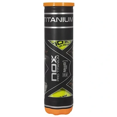 Afbeelding van Nox Pro Titanium Padelballen 4 Ballen 1 koker